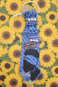 Limited Edition Queen — Blue Stripe Denim Tie Necklace